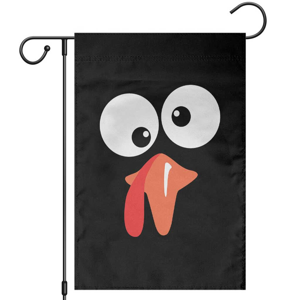 Funny Thanksgiving Garden Flag Silly Turkey Autumn Season TS11 Black Print Your Wear