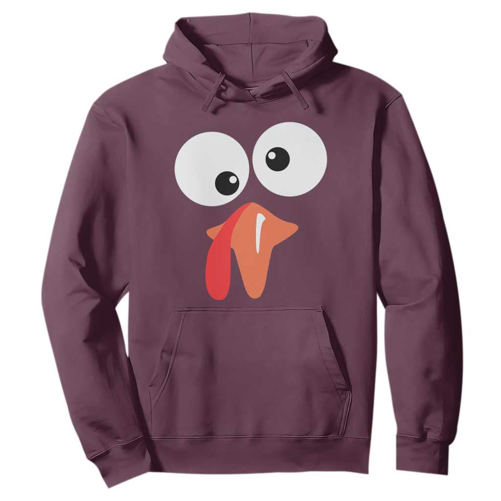 Funny Thanksgiving Hoodie Silly Turkey Autumn Season TS11 Maroon Print Your Wear