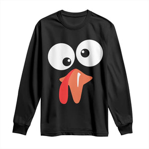 Funny Thanksgiving Long Sleeve Shirt Silly Turkey Autumn Season TS11 Black Print Your Wear