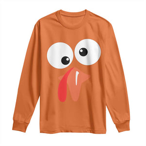 Funny Thanksgiving Long Sleeve Shirt Silly Turkey Autumn Season TS11 Orange Print Your Wear