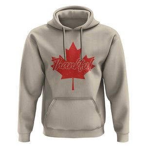 Thanksgiving Day Hoodie Thankful Vintage Maple Leaf Canada TS11 Sand Print Your Wear