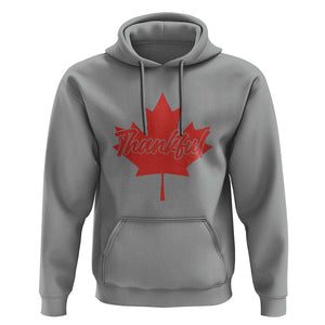 Thanksgiving Day Hoodie Thankful Vintage Maple Leaf Canada TS11 Sport Gray Print Your Wear