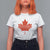 Thanksgiving Day T Shirt For Women Thankful Vintage Maple Leaf Canada TS11 White Print Your Wear