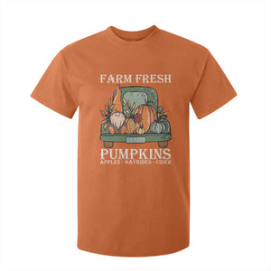 Thanksgiving T Shirt For Kid Farm Fresh Pumpkins Apples Hayrides Cider Autumn Season TS11 Orange Print Your Wear