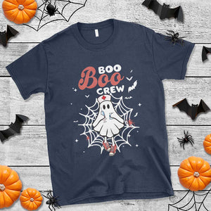 Halloween Nurse T Shirt Boo Boo Crew Cute Ghost Nursing TS11 Navy Print Your Wear