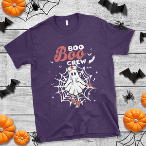 Halloween Nurse T Shirt Boo Boo Crew Cute Ghost Nursing TS11 Purple Print Your Wear