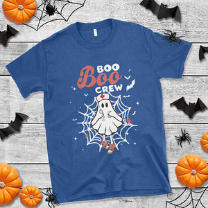 Halloween Nurse T Shirt Boo Boo Crew Cute Ghost Nursing TS11 Royal Blue Print Your Wear