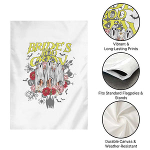 Halloween Bachelorette Party Garden Flag Bride's Boo Crew Ghost Vintage Flower TS11 Print Your Wear