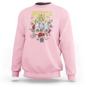 Halloween Bachelorette Party Sweatshirt Bride's Boo Crew Ghost Vintage Flower TS11 Light Pink Print Your Wear