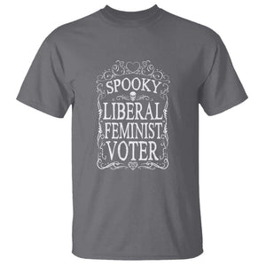 Kamala Halloween T Shirt Spooky Liberal Feminist Voter Witch Skull Election TS11 Charcoal Print Your Wear