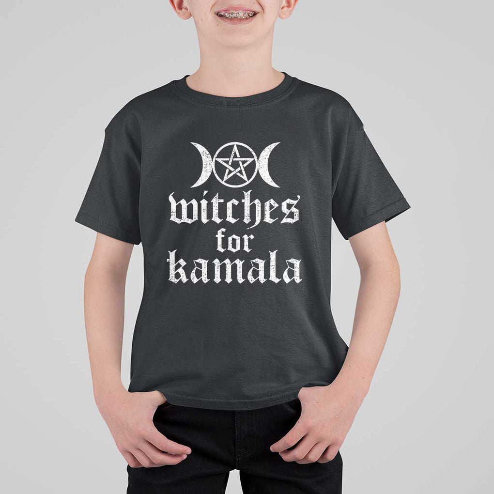 Harris Halloween T Shirt For Kid Witches For Kamala Political Election 2024 TS11 Black Print Your Wear