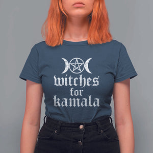 Harris Halloween T Shirt For Women Witches For Kamala Political Election 2024 TS11 Navy Print Your Wear