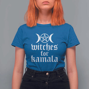 Harris Halloween T Shirt For Women Witches For Kamala Political Election 2024 TS11 Royal Blue Print Your Wear