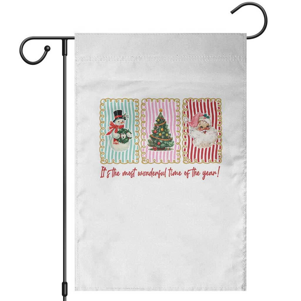 It's The Most Wonderful Time Of The Year Garden Flag Coquette Christmas TS11 White Print Your Wear