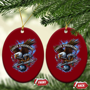 Us Marines Military 250th Anniversary Ceramic Ornament Bald Eagle Anchor TS11 Print Your Wear