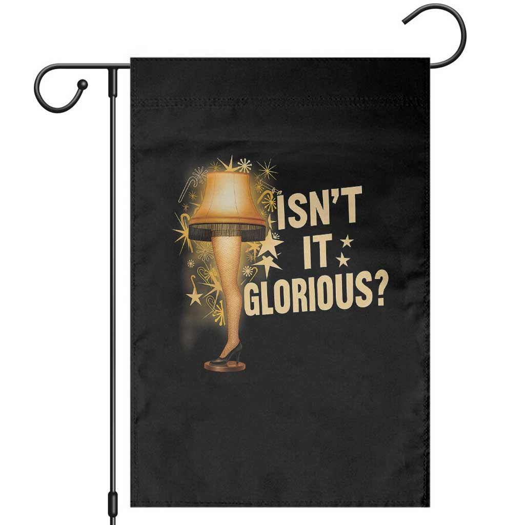 Funny Christmas Movie Leg Lamp Garden Flag Isnt It Glorious TS11 Black Print Your Wear