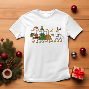 Funny Christmas Silly Goose Poultry Animal Lovers T Shirt TS11 White Print Your Wear