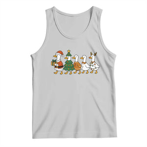 Funny Christmas Silly Goose Poultry Animal Lovers Tank Top TS11 Ash Print Your Wear