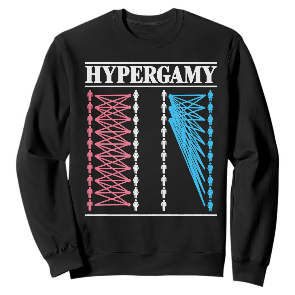 Hypergamy Meme Chart Funny Dating Strategy Sweatshirt Couples Relationship Humor