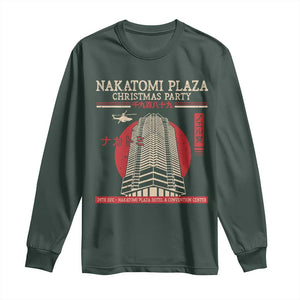 Christmas Nakatomi Plaza Long Sleeve Shirt Christmas Party 1988 Noel Vintage Japanese Style TS11 Dark Forest Green Print Your Wear