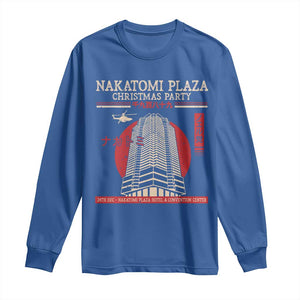 Christmas Nakatomi Plaza Long Sleeve Shirt Christmas Party 1988 Noel Vintage Japanese Style TS11 Royal Blue Print Your Wear