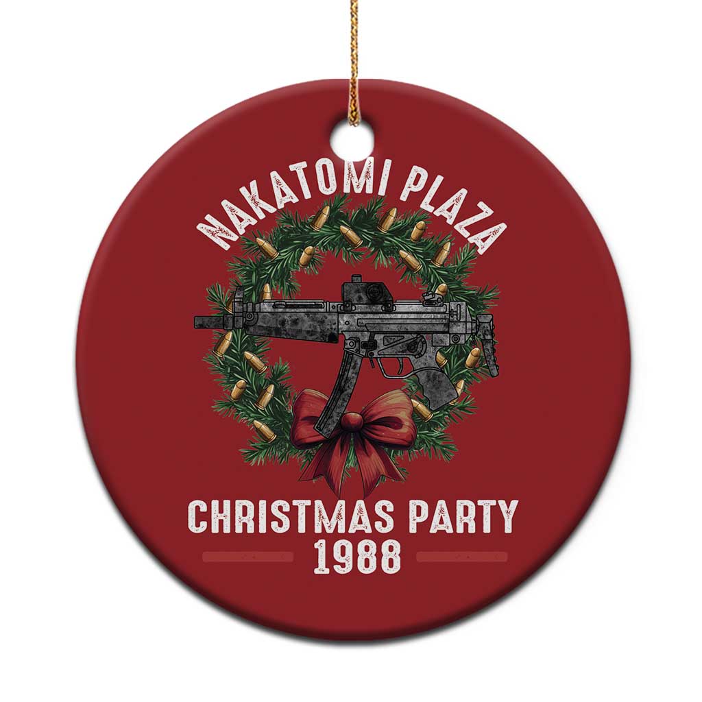 Funny Nakatomi Plaza Christmas Ornament Xmas Party 1988 Xmas Bullet Gun Wreath TS11 Print Your Wear