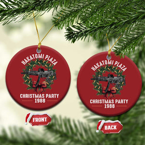 Funny Nakatomi Plaza Christmas Ornament Xmas Party 1988 Xmas Bullet Gun Wreath TS11 Circle Red Print Your Wear