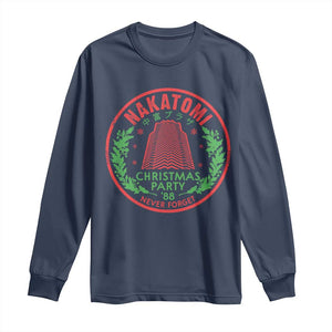 Christmas Nakatomi Plaza Long Sleeve Shirt Christmas Party 1988 Never Forget Xmas Mistletoe TS11 Navy Print Your Wear