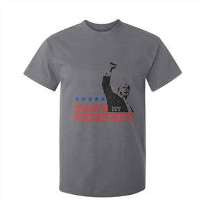 That's My President Trump 2024 T Shirt For Kid President 45 And 47 US Election TS11 Charcoal Print Your Wear