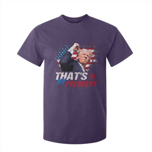 That's My President Trump 2024 T Shirt For Kid Vintage American Flag TS11 Purple Print Your Wear