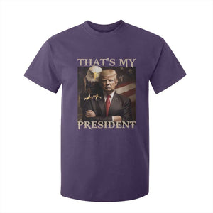 That's My President Trump 2024 T Shirt For Kid President 45 And 47 US Election Eagle TS11 Purple Print Your Wear