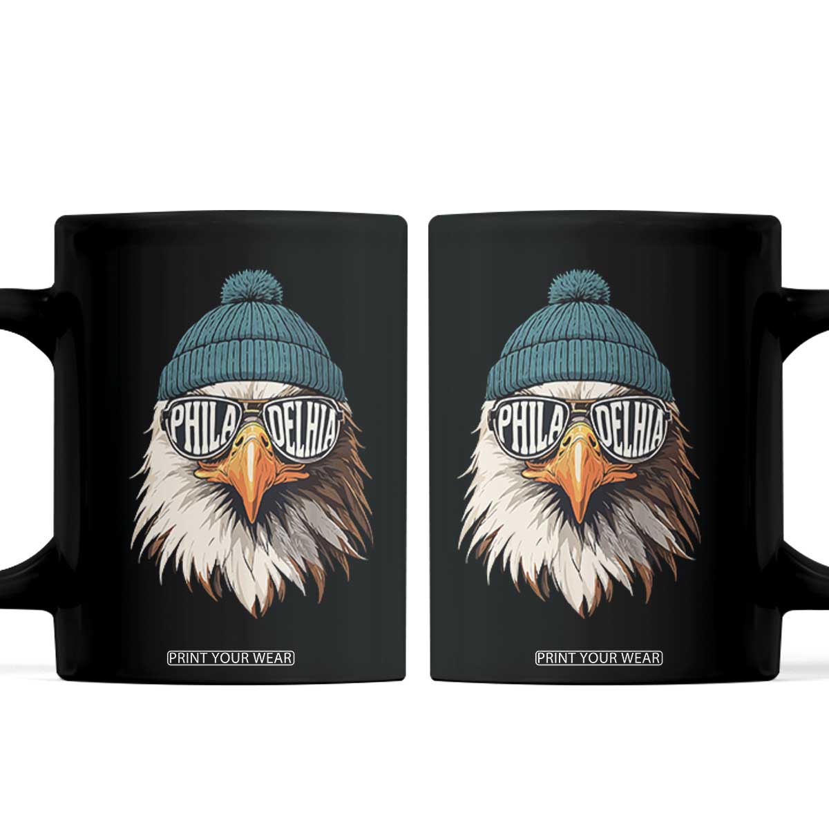 Funny PFE Game Day Coffee Mug Green Sunglasses Football Lover TS11 Black Print Your Wear