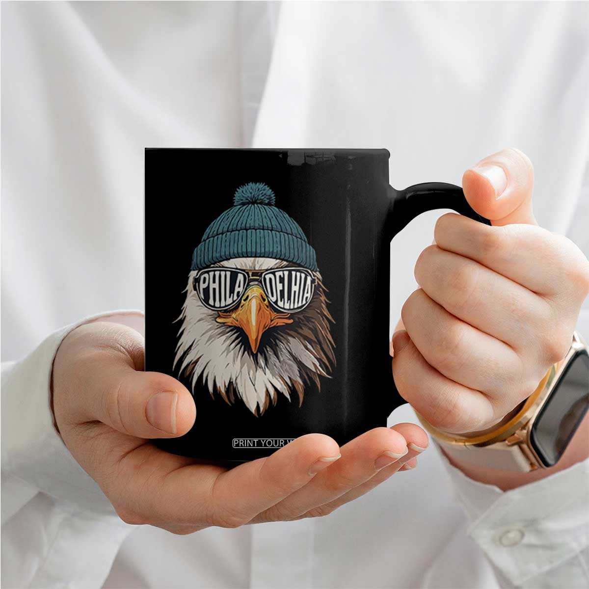 Funny PFE Game Day Coffee Mug Green Sunglasses Football Lover TS11 Print Your Wear