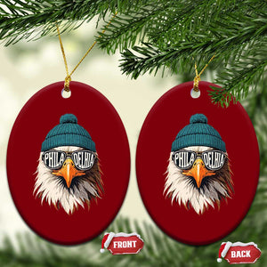 Funny PFE Game Day Ceramic Ornament Green Sunglasses Football Lover TS11 Print Your Wear