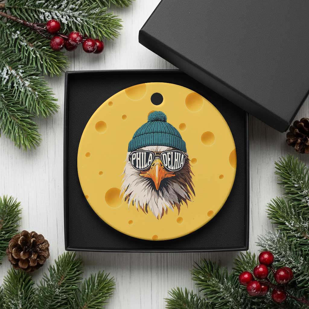Funny PFE Game Day Ceramic Ornament Green Sunglasses Football Lover TS11 1pc Yellow Cheese Print Your Wear