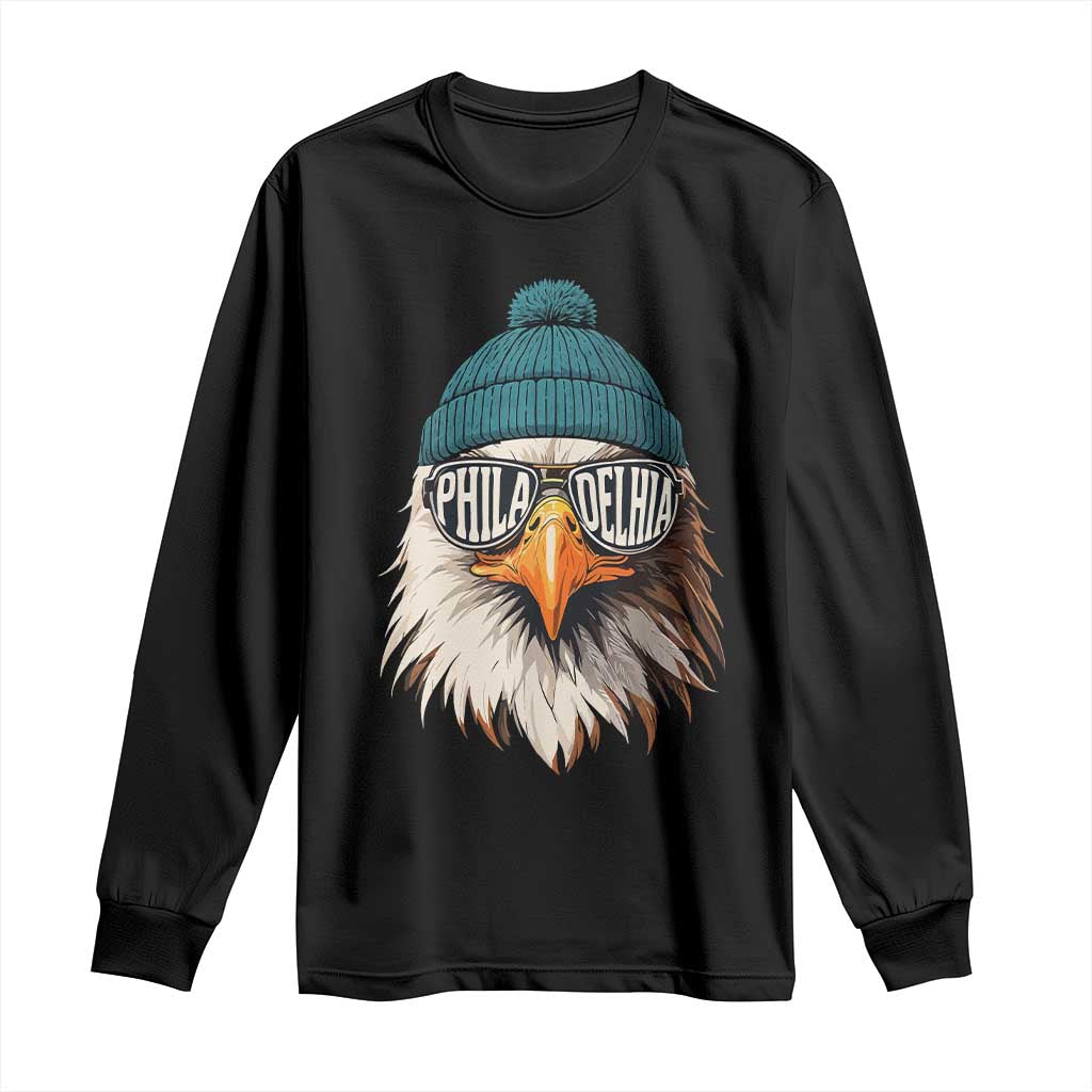 Funny PFE Game Day Long Sleeve Shirt Green Sunglasses Football Lover TS11 Black Print Your Wear