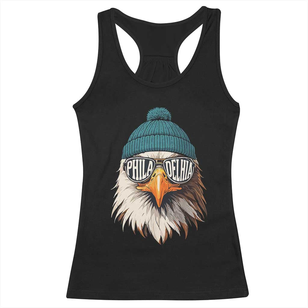Funny PFE Game Day Racerback Tank Top Green Sunglasses Football Lover TS11 Black Print Your Wear