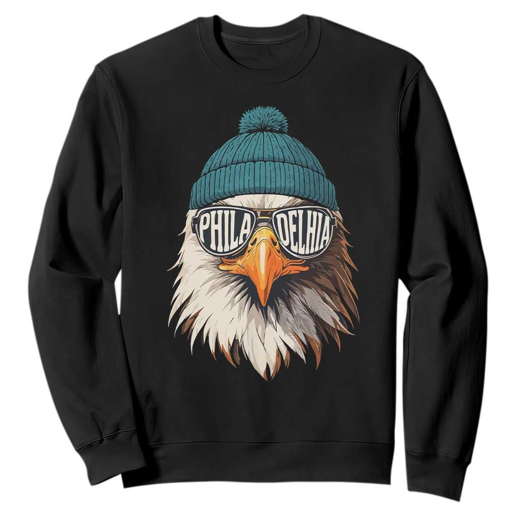 Funny PFE Game Day Sweatshirt Green Sunglasses Football Lover TS11 Black Print Your Wear