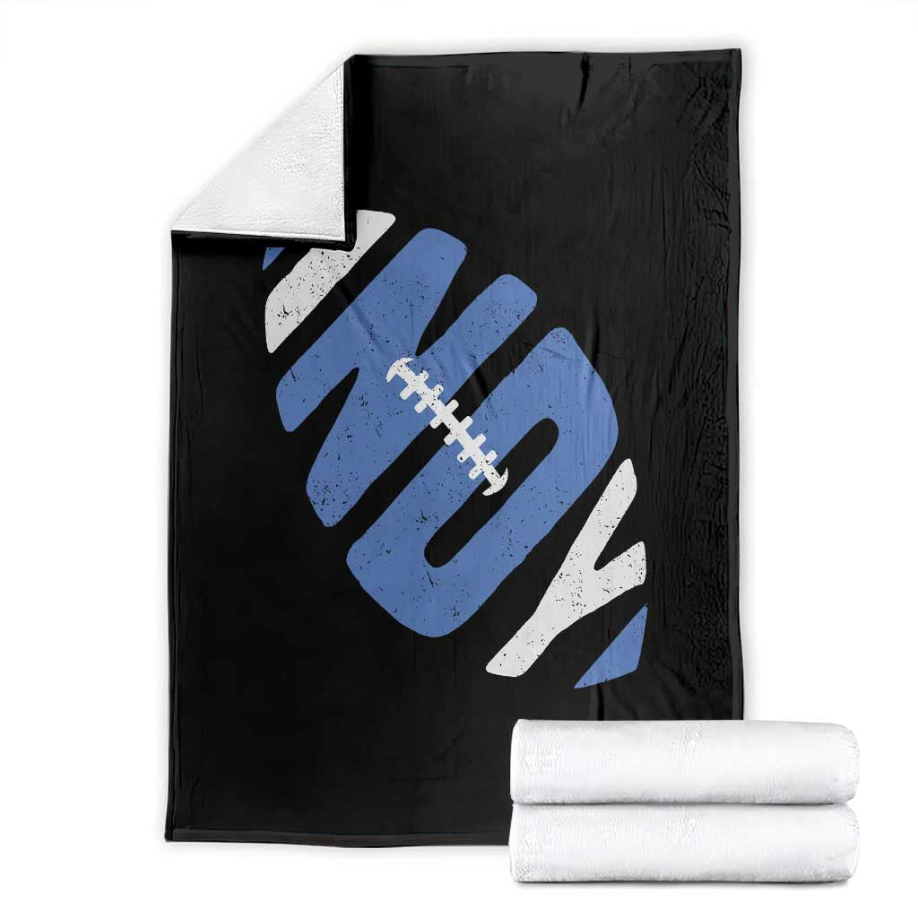 IFC Blue Football Lovers Game Day Throw Blanket TS11 Black Print Your Wear