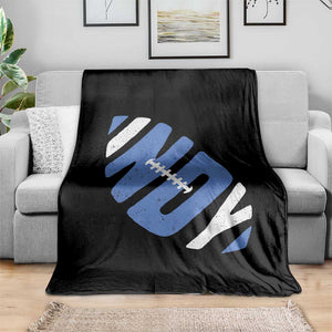 IFC Blue Football Lovers Game Day Throw Blanket TS11 Print Your Wear