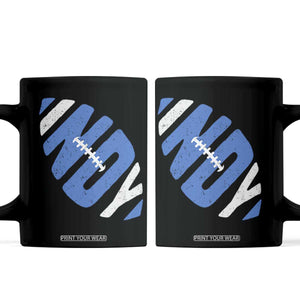 IFC Blue Football Lovers Game Day Coffee Mug TS11 Black Print Your Wear