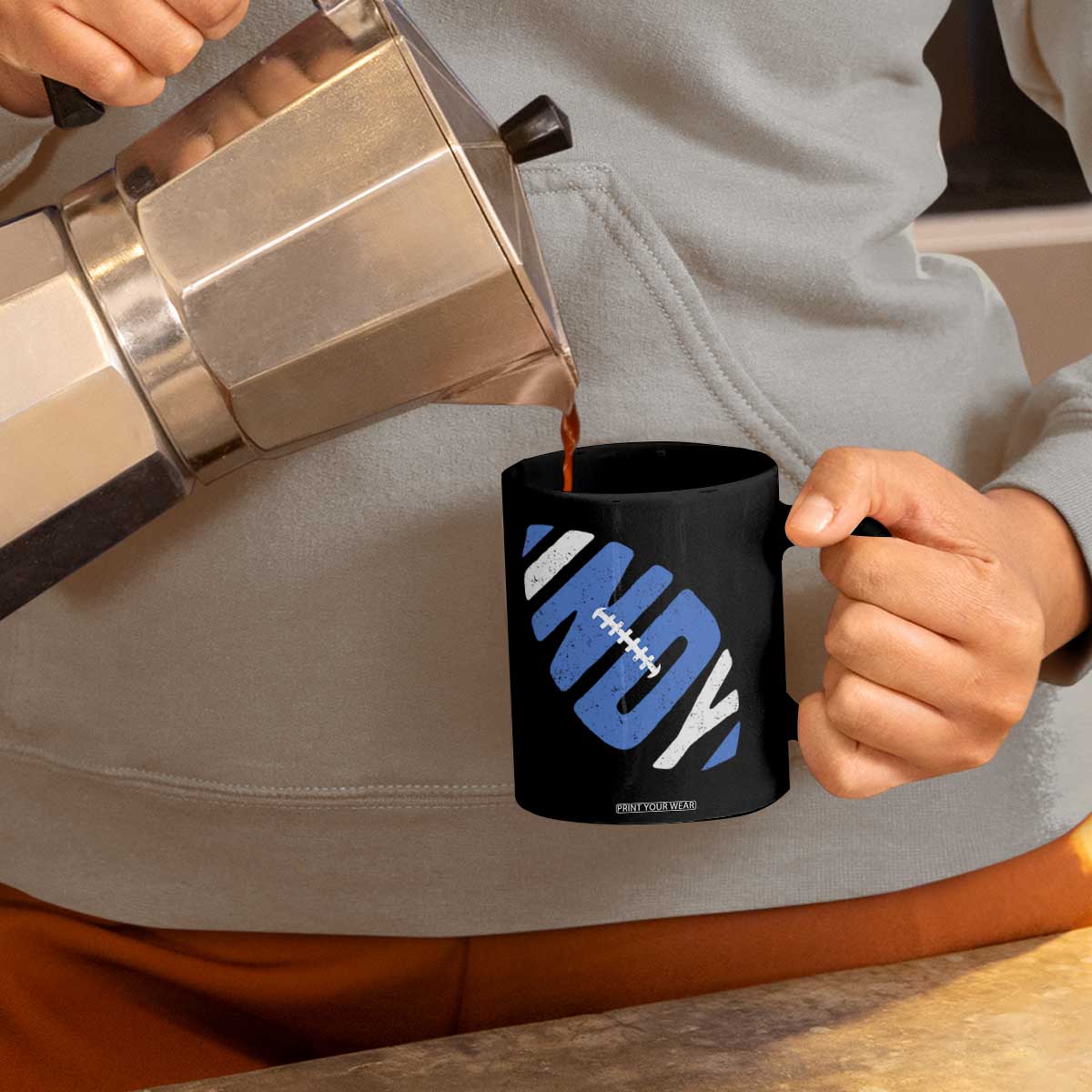 IFC Blue Football Lovers Game Day Coffee Mug TS11 Print Your Wear
