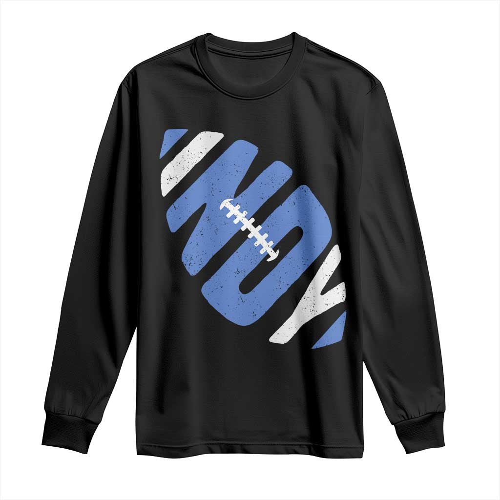 IFC Blue Football Lovers Game Day Long Sleeve Shirt TS11 Black Print Your Wear