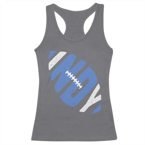 IFC Blue Football Lovers Game Day Racerback Tank Top TS11 Charcoal Print Your Wear