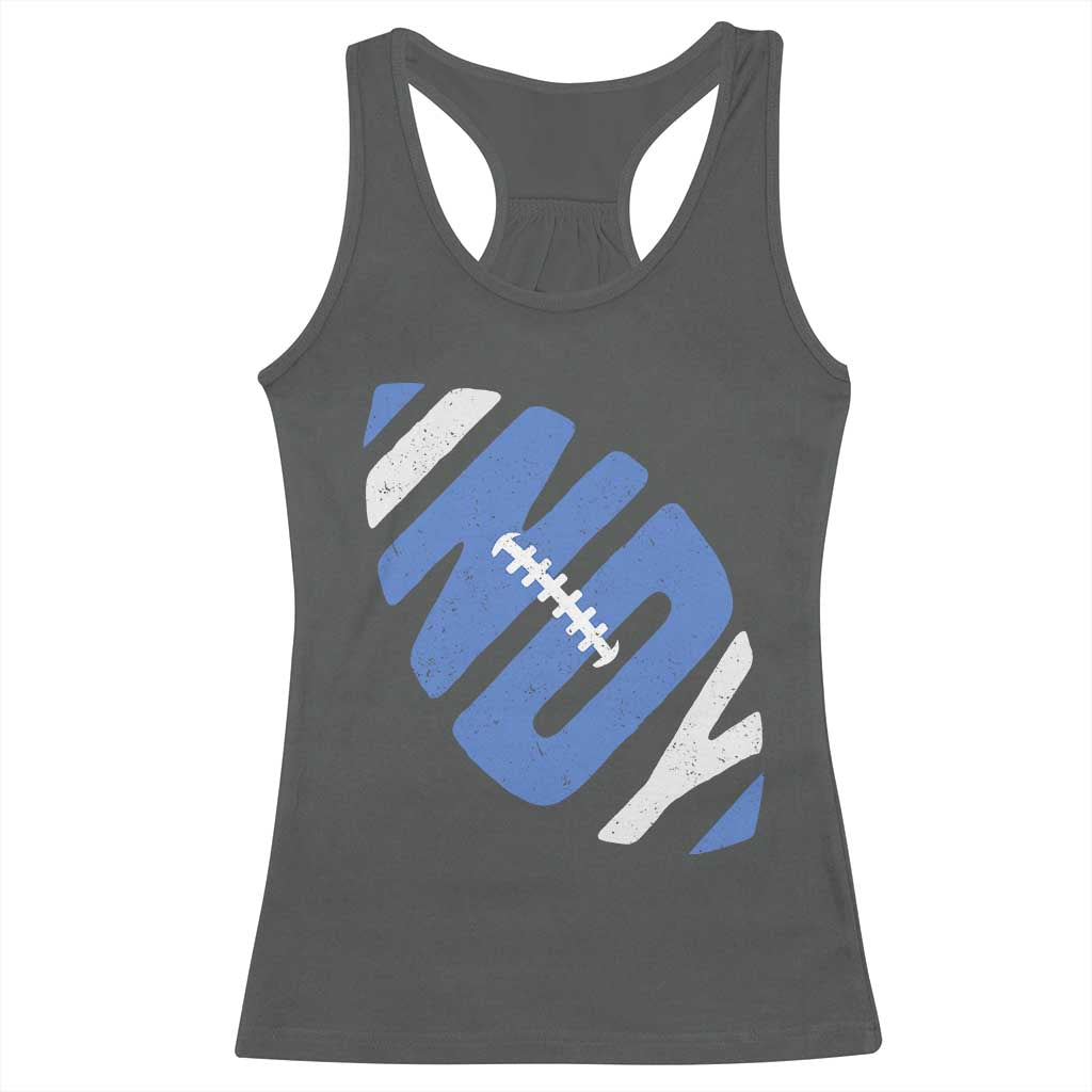 IFC Blue Football Lovers Game Day Racerback Tank Top TS11 Dark Heather Print Your Wear