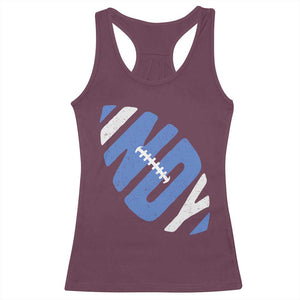 IFC Blue Football Lovers Game Day Racerback Tank Top TS11 Maroon Print Your Wear