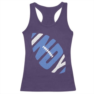 IFC Blue Football Lovers Game Day Racerback Tank Top TS11 Purple Print Your Wear