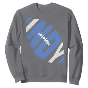 IFC Blue Football Lovers Game Day Sweatshirt TS11 Charcoal Print Your Wear