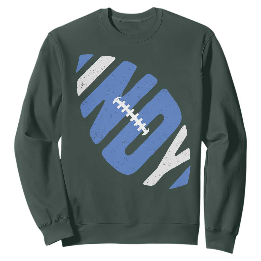 IFC Blue Football Lovers Game Day Sweatshirt TS11 Dark Forest Green Print Your Wear
