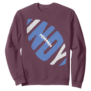 IFC Blue Football Lovers Game Day Sweatshirt TS11 Maroon Print Your Wear